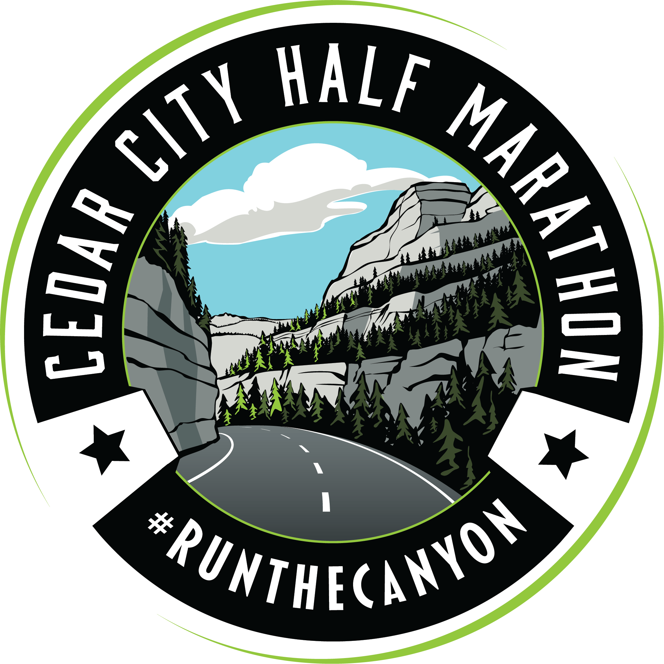 Logo: Half Marathan, for Cedar City